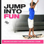 Balance Board for Kids - Slackline Wooden Wobble Board - Slackboard Balance Trainer for Coordination - Training for Skateboard, Snowboard, Football, Soccer, Baseball, Basketball