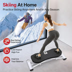 PASYOU Balance Board for Adults, Rock Stepper for Exercise at Home, Simulate Ski Machine with Resistance Band & LCD Display, 330lbs Weight Capacity, Ski Balance Trainer for Full Body