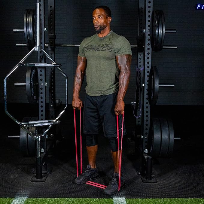 SERIOUS STEEL FITNESS Assisted 41" Pull-Up Band, Resistance & Stretch, Powerlifting & Pull-up Assist Loop (Single Band)