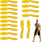 16-Pcs Resistance Bands Set - Premium Elastic Workout Bands for Home Gym, Strength Training, Yoga & Physical Therapy