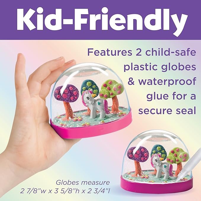 Creativity for Kids Make Your Own Water Globes: Magical Unicorns - Create 2 Snow Globe Unicorn Toys, Arts and Crafts and Girls Toys, Unicorn Gifts for Girls (Ages 6+)