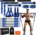 Pilates Bar Kit with Resistance Bands, Heavy Duty Pilates Equipment for Men, Training Bands with Handles for Legs, Hip, Back, Arm, Abs, Chest, Shoulders, Portable Home Gym Workout Equipment