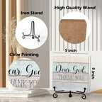 Home Decor, Farmhouse Shelf Decor For Living Room, Boho Aesthetic Table Decorations, Christian Gifts For Women Men, Entryway Tv Stand Fireplace Mantle Coffee Table Decoration (god-22)