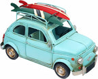 Vintage Car Model Chic Home Decor Metal Beach Decoration Display Pull Back Desk Topper Car Model Vintage Vehicle Iron Art Mancave Ornament