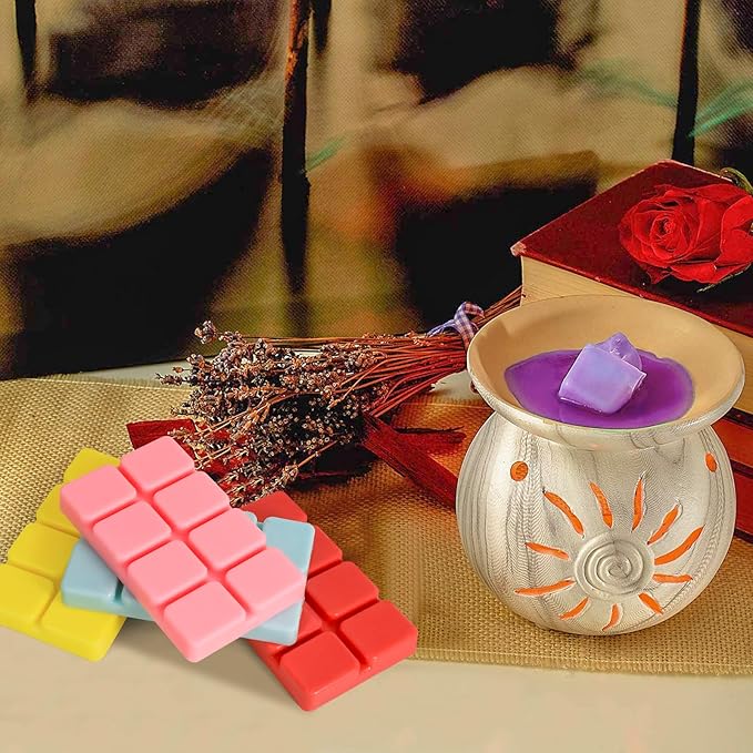 SCENTORINI Wax Melts - Melts Cubes for Wax Warmers, Christmas Decor, Rose, Lavender, Jasmine, Cherry, 4 x 2.5 oz