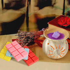 SCENTORINI Wax Melts - Melts Cubes for Wax Warmers, Christmas Decor, Rose, Lavender, Jasmine, Cherry, 4 x 2.5 oz