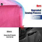 Cosy Family 4 Pack Heavy Duty Extra Large Moving Bags with Backpack Straps - Strong Handles & Zippers, Storage Totes For Space Saving, Fold Flat, Alternative to Moving Box, Pink