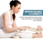 2-PACK or 5-PACK Yoga Exercise Adjustable Straps 8Ft | BONUS eBook | with Durable D-Ring For Pilates & Gym Workouts | Hold Poses, Stretch, Improve Flexibility & Maintain Balance
