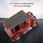 que Car Model, Vin Retro Car, Iron Crafts Desktop Ornament with Dte Ship, Metal or Home Bar,