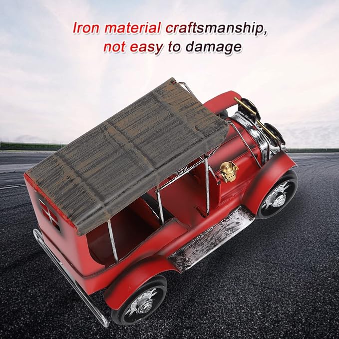TOPINCN Antique Car Model Decoration Crafts Accessories Ornaments Toys Classic Car Retro Vintage Vehicles