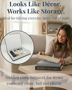 Decorative Books for Home Decor | Elevate your Bookshelf Decor with Coffee Table Books (Fake Books Set of 3) | Faux Books for Decoration | Hollow Book Box with Hidden Storage | Decorative Storage Box