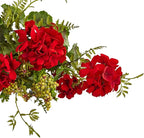 Nearly Natural 32in. Geranium and Berry Swag