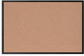 U Brands Cork Bulletin Board, 36" x 24", Black Aluminum Frame, Industrial Grade Pinning Surface