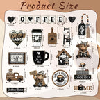 Mifoci 23 Pcs Coffee Tiered Tray Decorations Highland Cow Wooden Farmhouse Coffee Bar Accessories Signs Mugs & Rustic Highland Cow for Kitchen Table Centerpiece