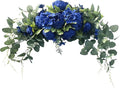 H&S BRIDAL Wedding Arch Flowers, 30 Inch Rustic Artificial Floral Swag for Door Lintel, Green Leaves Rose Peony Sunflowers Table Centerpieces Home Decoration