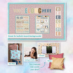 Teacher Created Resources Light Mauve Hearts Creative Class Fabric for Classroom Bulletin Boards, Pillows, Curtains, and Crafts