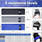 CFX Resistance Bands Set, Exercise Bands with Non-Slip Design for HIPS & Glutes, 3 Levels Workout Bands for Women and Men, Booty Bands for Home Fitness, Yoga, Pilates