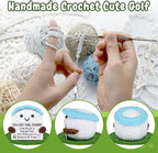 Golf Gifts, Positive Crochet Funny Golfers Presents for Women, Emotional Help Handmade Knitted Golf Themed Doll, Funny Gag Gifts for Golfers