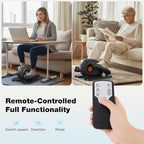 Sweetcrispy Compact Under-Desk Elliptical – Quiet Mini Pedal Exerciser with Adjustable Speed and LED Display, Portable Workout Equipment for Home or Office