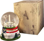 Washington, D.C. Snow Globe with Famous Buildings and Monuments - American Flag Base - Large