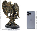 Vintage Eagle Statue for Home Office Man Table Decoration 10 inch Eagle Scout Gifts, US Citizenship Gifts, Symbol of Justice and Freedom