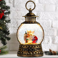 Christmas Nativity Snow Globe, Nativity Musical Snow Globe Lantern Lights with 6H Timer Battery & USB Powered, Retro Style Holiday Glitter Globe for Xmas Home Decoration Holiday Party Gifts