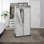 Simplify 36" Wide Portable Closet | Great for Clothes | Accessories | Heavy Duty | Hanging Rod | Easy to Assemble | Dimensions : 36” x 63” x 19” | White