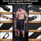 Innstar Pull Up Assistance Bands, Heavy Duty Resistance Band for Pull Up Bar, Adjustable Weight/Size with Fabric Feet/Knee Rest, 3 Bands for Pull Up Assist for Strength Training