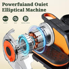 Under Desk Elliptical Machine, Portable Seated Pedal Exerciser with Remote Control, 3 Modes & 12 Adjustable Speeds, Quiet Fully Assembled Electric Leg Exerciser for Seniors Home Office