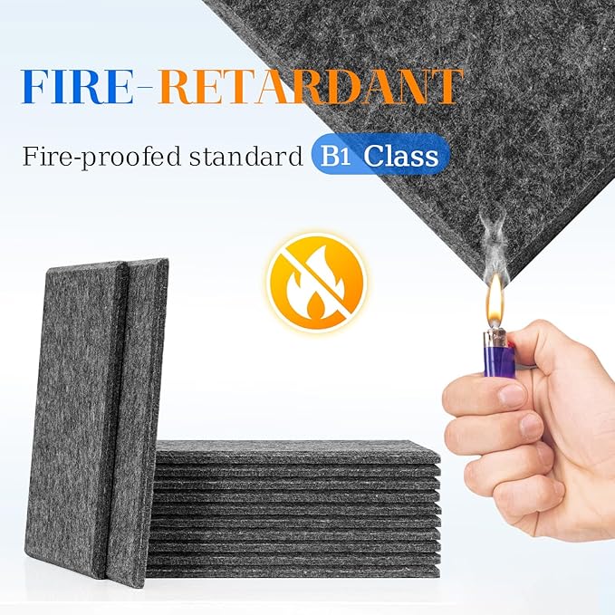 DOLLAR BOSS Large Cork Board for Wall 48" x 36" x 0.5" Bulletin Board 12 Packs Corkboard Tiles Self Adhesive Felt Wall Tiles for Office Home School, Dark Grey