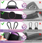 Ankle Resistance Bands with Cuffs, Ankle Bands for Working Out, Kickbacks Hip, Leg Glute Exercise Equipment with Training Poster, Resistance Workout Equipment for Women