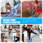 HPYGN 3 Levels Non-Latex Exercise Bands for Physical Therapy & Yoga, Professional Resistance Bands Set for Working Out, Strength Training, Pilates & Rehab, TPE Elastic Stretch Bands for Seniors, Women