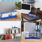 Unsinkable Thousand Sunny Pirate Ship in a Bottle, Non Sinking OP Anime Boat Model Fluid Drift Bottle Decorations Desk Decor Ornament for Boys Girls Gift (Blue-h)