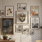 Newinhome Animal Heads Wall Decor (Includes Metal Frame) Resin Animals Sculptures Head Wall Hanging Decoration Gold vintage Wall Sculpture for Living Room Bedroom Office(Bobcat)