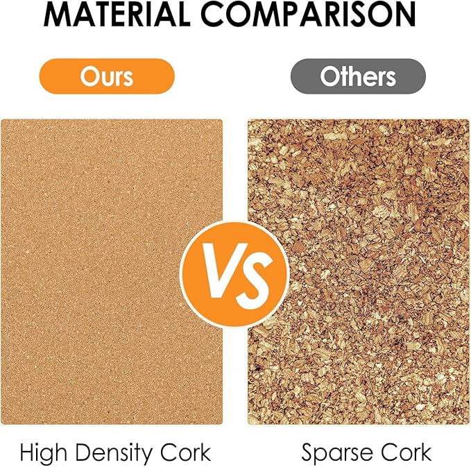MaxGear 72" x 48" Large Cork Board for Wall, 24 Pack Cork Board Tiles with 40 Pushpins & Safe Removable Adhesive Tabs, 12" x 12" Corkboards for Office, School, Home