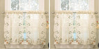 Sweet Home Collection Kitchen Window Tier, Swag, or Valance Curtain Treatment in Stylish and Unique Patterns and Designs for All Home Décor, 24", Rosemary Linen (Pack of 2)