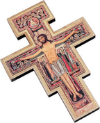 Intercession San Damiano Wall Wood Cross Crucifix (8 in)
