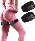 2 Pcs Blood Flow Restriction Bands for Women BFR Bundle Booty Band Occlusion Band Adjustable Occlusion Resistance Best Fabric Resistance Bands for Legs Butt Hip Building Workouts Squat Thigh