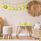 Zeyune 16 Pcs Lemon Summer Ornaments for Small Tree Summer Tree Ball Hanging Ornaments Lemon Ball Hanging Decorations for Holiday Party Decor
