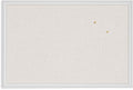 U Brands Farmhouse Bulletin Board, Linen Covered Corkboard with White Wood Frame, 30" x 20" (6711U00-01)