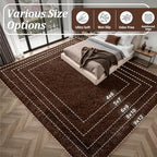 Fluffy 4x6 Area Rugs for Living Room Bedroom: Ultra Soft Shag Rug Non-Slip Non-Shedding Small Plush Bedside Rug Indoor Floor Carpets for Kids Room Playroom Entryway Nursery Dorms Home Decor Brown