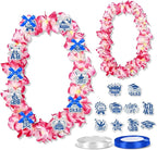 Leis for Graduation 2026, Artificial Flower Wreath with Cards Graduation Lays Gifts, Congrats Grad for High School