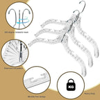 Quality Clear Plastic Hangers 96 Pack - Crystal Cut for Shirts, Suits, Coats, Dresses Hangers, Heavy Duty & Nonslip Design with Swivel Hook, 17 inches