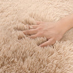 Small Area Rug, 2x3 Rug for Bedroom Shaggy Throw Rugs for Dorm Rug, Soft Shag Carpet for Kids Room, Plush Comfy Fluffy Bedside Rug for Home Decor Aesthetic, Camel