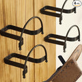 Taozun 4pcs Cowboy Hat Rack for Wall, Hat Holders for Storage and Display, Drilling Metal Cowboy Hat Hanger