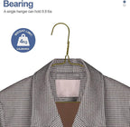 SPECILITE Wire Hangers 300 Pack, Metal Wire Clothes Hanger Bulk for Coats, Space Saving Metal Hangers 16.7 Inch Ultra Thin Non Slip with Groove, for Standard Size Suits, Shirts, Pants, Skirts-Silver