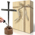 LeMeeOly Jesus Christ Crucifixion Nail Metal Cross Wooden Base, Baptism & Religious Gifts for Men Women,Christian Home Decor (Aroma Diffuser Wood)