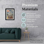 Creative Picture Frames 10.5 x 13.12 Magazine Frame with Full-Strength Glass, Holds Up To A 1/4" Thick Media with Installed Hangers for Easy Mounting, 12x14 Manhattan Black Frame with White Mat