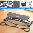 Balance Board with Resistance Bands, Versatile Rocking Stepper, Ski Machine & Wobble Board Featuring LCD Monitor, 330 lbs High-Capacity Side Steppers for Exercise at Home
