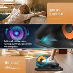 Under Desk Elliptical Machine, Electric Elliptical Training Machine w/Remote & 12 Speeds Level, Manual & Auto Mode, Elliptical Traier for Seniors Seated Pedal Exerciser for Home Office